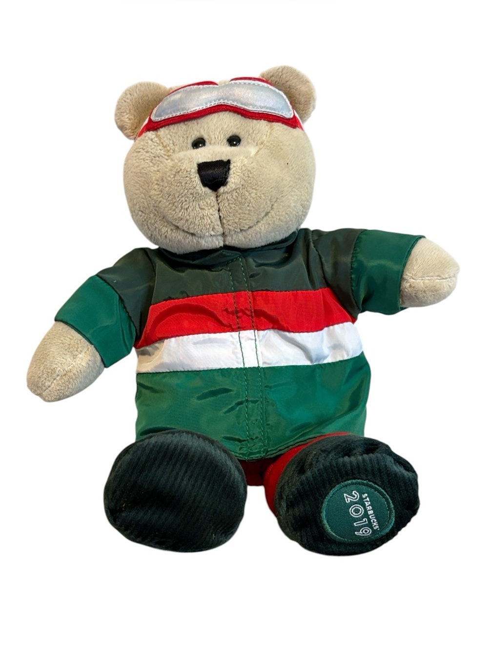 Starbucks Skier Bearista Bear 2019 Limited Edition Holiday Tan Multi